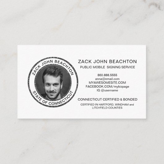 *~* NOTARY PHOTO Dusty Pink MARBLE Signalering Age Visitekaartje (Achterkant)