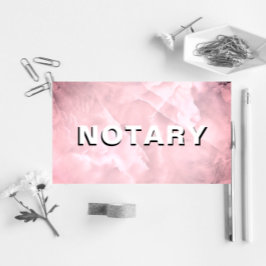 *~* NOTARY PHOTO Dusty Pink MARBLE Signalering Age Visitekaartje