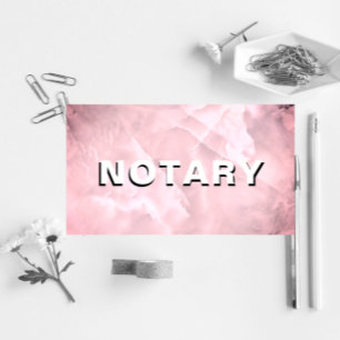 *~* NOTARY PHOTO Dusty Pink MARBLE Signalering Age Visitekaartje