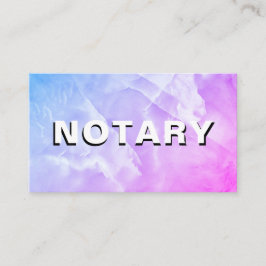 *~* NOTARY PHOTO Roze Blauwe MARBLE Signalerende A Visitekaartje