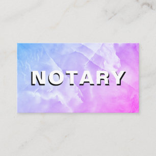 *~* NOTARY PHOTO Roze Blauwe MARBLE Signalerende A Visitekaartje