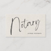 Notary Public Beige Rustic Visitekaartje (Voorkant)