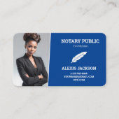 Notary Public Custom QR Photo Contactkaartje (Voorkant)