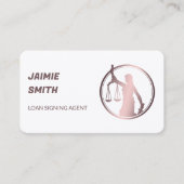 Notary Public QR Business Card Visitekaartje (Voorkant)