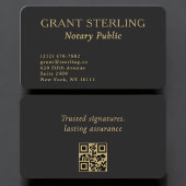 Notary Public QR Code Professional Visitekaartje