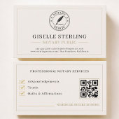 Notary Public QR Code Professional Visitekaartje