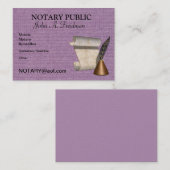 NOTARY PUBLIC Visitekaartje (Voorkant / Achterkant)