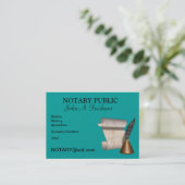 NOTARY PUBLIC Visitekaartje (Staand voorkant)