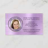 *~* NOTARY Stamp PHOTO Signaleringsmiddel voor Pen Visitekaartje (Achterkant)