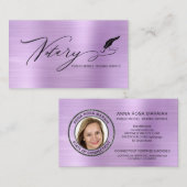 *~* NOTARY Stamp PHOTO Signaleringsmiddel voor Pen Visitekaartje (Voorkant / Achterkant)