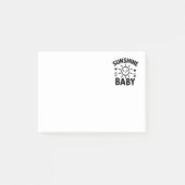 Notas adhesivas con diseño de sol sonriente post-it® notes (Voorkant)