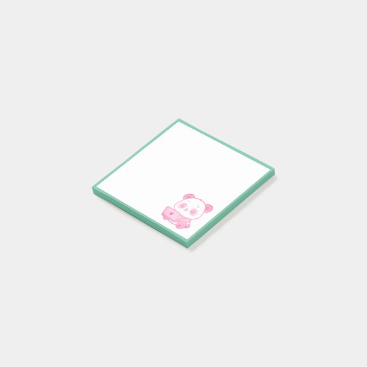 Notas Adhesivas Panda Trabajando  Post-it® Notes (Schuin)