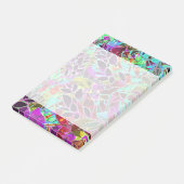 Nota's Floral Abstract Kunstwerk Post-it® Notes (Schuin)