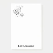 Nota's Giraffe Kleuren Post het Nota Post-it® Notes (Voorkant)