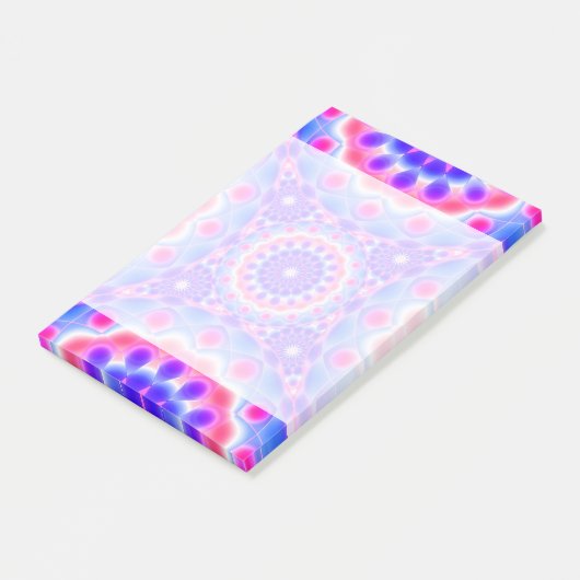 Nota's Mandala Psychedelic Post-it® Notes (Schuin)