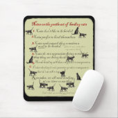 Nota's over de herderkunst van kat Mousepad Muismat (Met muis)