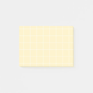 Notas Post-it® Grid paper: minimalist grid (lemon) Notes