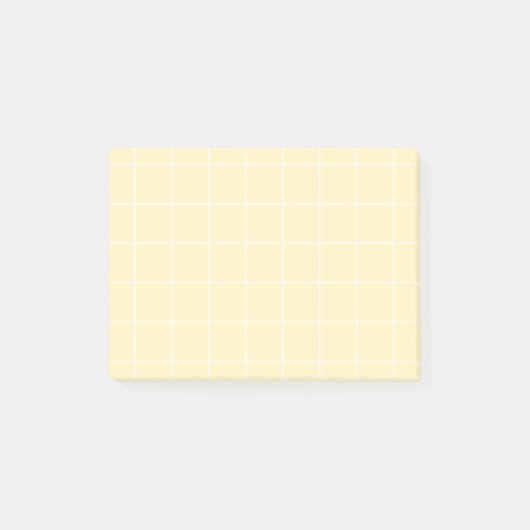 Notas Post-it® Grid paper: minimalist grid (lemon) Notes (Voorkant)