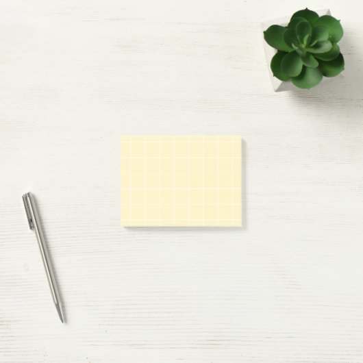 Notas Post-it® Grid paper: minimalist grid (lemon) Notes (Kantoor)