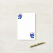 Nota's Snowflake Polar-Beer Post-it® Notes (Op bureau)