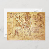 Nota's van Da Vinci Briefkaart (Voorkant / Achterkant)