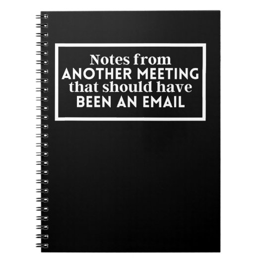 Nota's van een andere vergadering die e-mail zou m notitieboek (Voorkant)