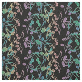 Nota's voor het Musical Notes Pattern 2 Fabric Stof (Swatch)