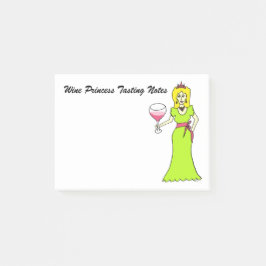 Nota's voor het testen van Wine Princess Post-it® Notes