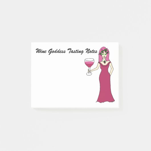 Nota's voor tests van Wine Goddess Post-it® Notes (Voorkant)