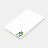 Nota's Vrouw Truck Driver Post-it® Notes (Schuin)