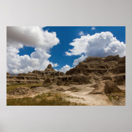 Notch Trail, Badlands National Park, South Dakota Poster