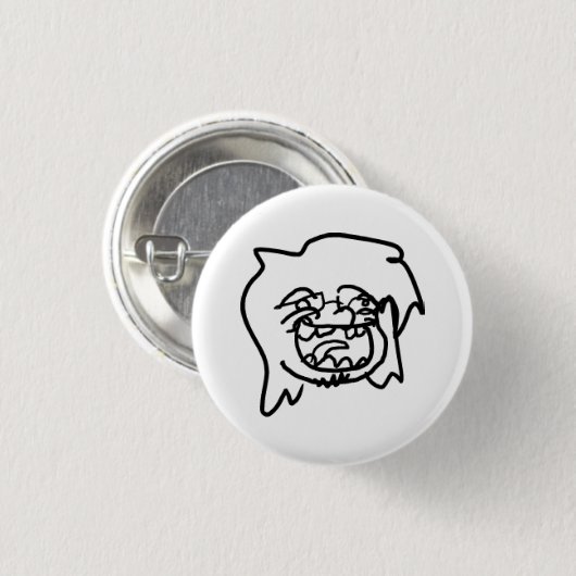 "notcuteme" Pin Ronde Button 3,2 Cm (Voorkant /achterkant)