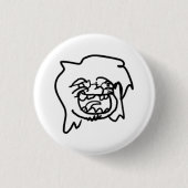 "notcuteme" Pin Ronde Button 3,2 Cm (Voorkant)