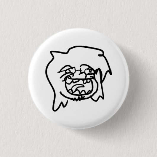 "notcuteme" Pin Ronde Button 3,2 Cm (Voorkant)