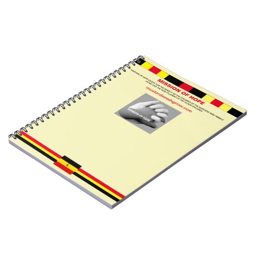 Note book for Mission of Hope Notitieboek (Linkerzijde)