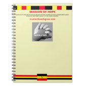 Note book for Mission of Hope Notitieboek (Voorkant)