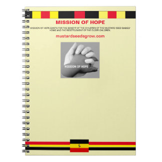 Note book for Mission of Hope Notitieboek