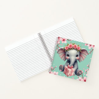 Note book with elephant design. notitieboek