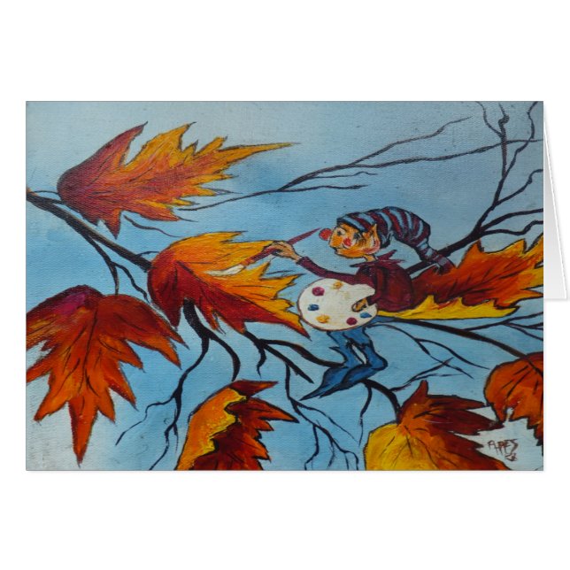 Note Card Ann Hayes Painting Pixie Painting (Voorkant Horizontaal)