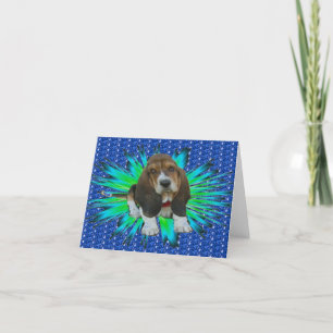 Note Card Baby Basset Hound Sheldon Kaart