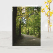 Note Card - Burnaby's Central Park in Spring Kaart (Gele Bloem)