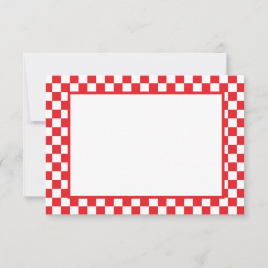 Note Card-Checkers Notitiekaartje (Voorkant)
