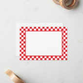 Note Card-Checkers Notitiekaartje (Voorkant / Achterkant in situ)