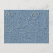 Note card in blue abstract leaf nature design briefkaart (Voorkant)