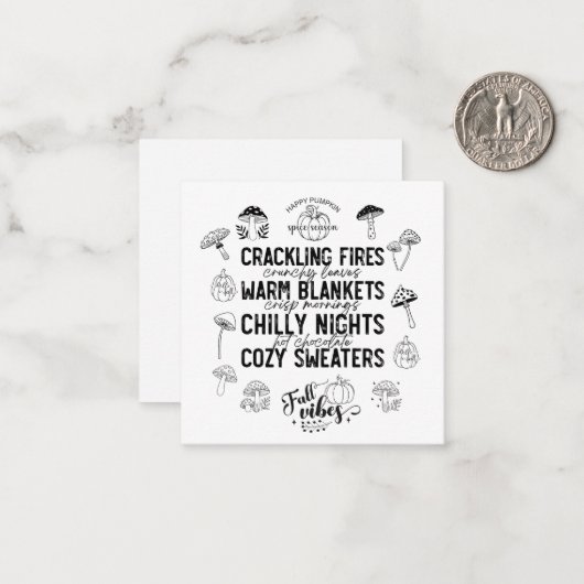 Note Card Notitiekaartje (Voorkant / Achterkant in situ)