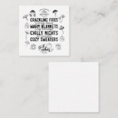 Note Card Notitiekaartje (Voorkant / Achterkant)