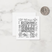 Note Card Notitiekaartje (Voorkant / Achterkant in situ)