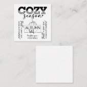 Note Card Notitiekaartje (Voorkant / Achterkant)