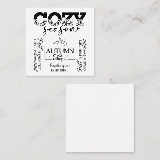 Note Card Notitiekaartje (Voorkant / Achterkant)