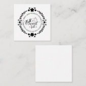 Note Card Notitiekaartje (Voorkant / Achterkant)